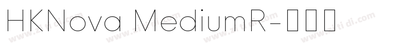 HKNova MediumR字体转换